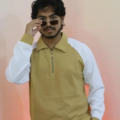 Premium Waffle Sweatshirt -Brown