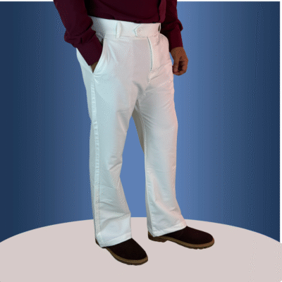 Alternative view of Men bootcut formal pants White