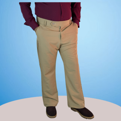 Alternative view of Men bootcut formal pants Khaki