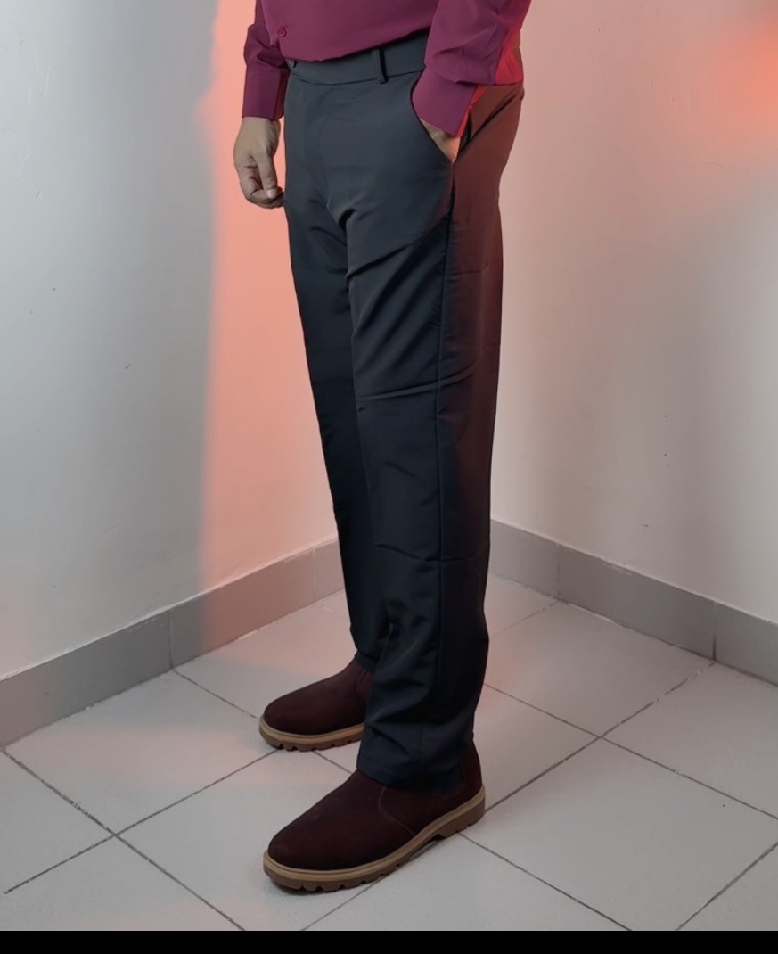 Men Sami Baggy formal pants Black