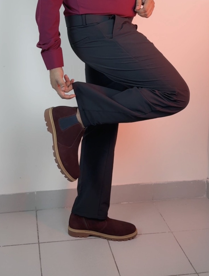 Men Sami Baggy formal pants Black - Image 2