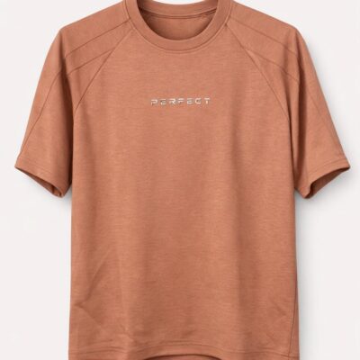 Men’s Premium Drop Shoulder Solid T-shirt in Brown