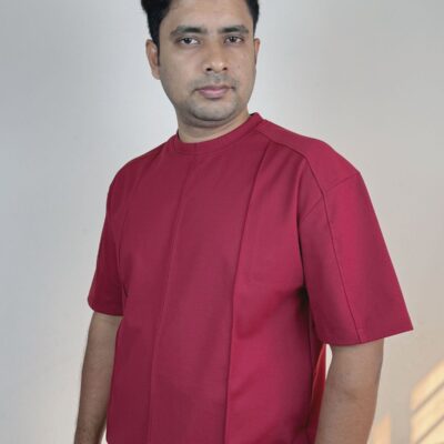 Alternative view of Men Premium T Shirt Maroon