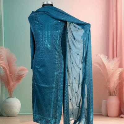 Premium Rose Gold Premium Georgette 3 piece R-101