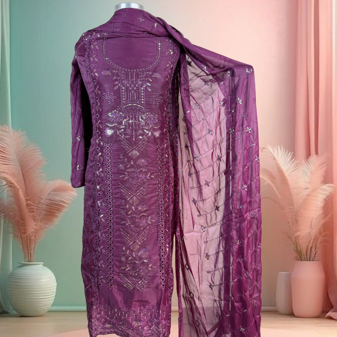 New Afghan silk 3 pieces collection N-105